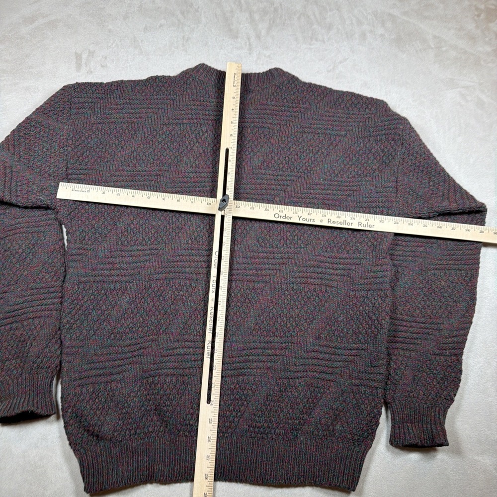 Vintage Pendleton Sweater XL USA Pure Virgin Wool Crewneck Multicolor Cozy - Picture 6 of 8